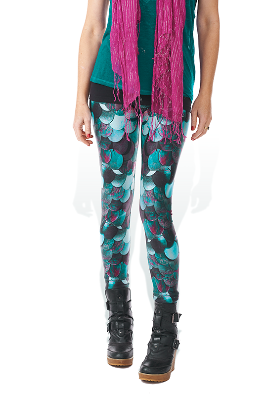 LEGGING - GIANT BLUE SEQUINS