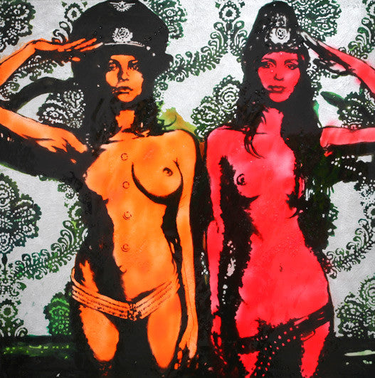 PAINTING - ATTENTION ORANGE RED