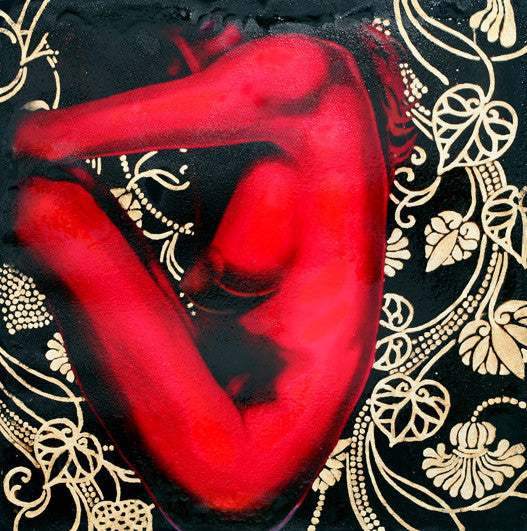 PAINTING - SEATED NUDE