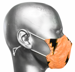 summer "lights" mask - CHERRY BLOSSOM/ORANGE NEON BOWIE - SIZE S