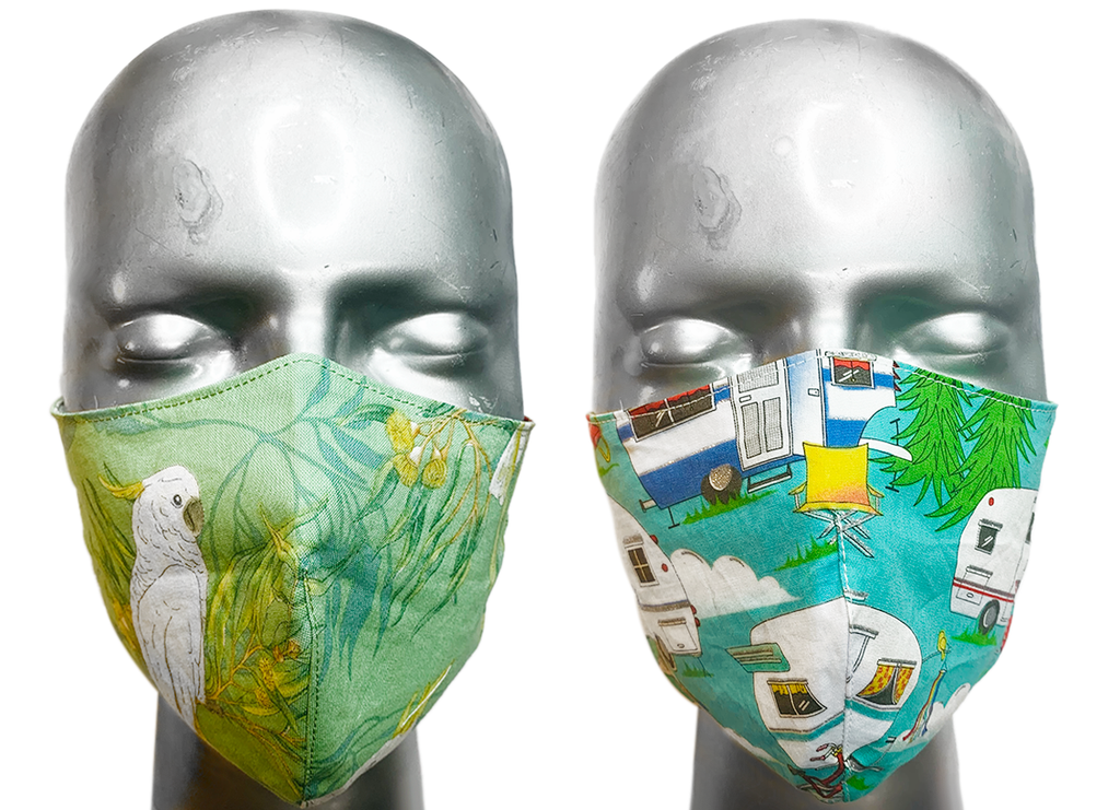 summer "lights" mask - COCKATOO/HOLIDAY - SIZE M