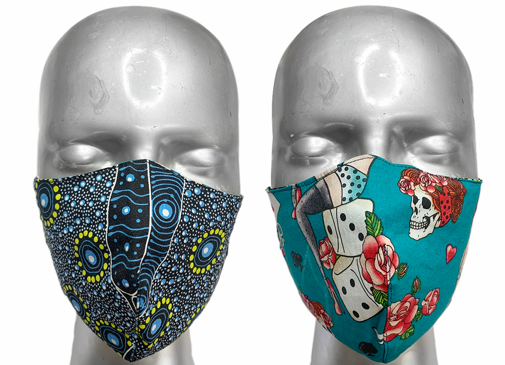 summer "lights" mask - DANCING SPIRIT BLUE/TATTOO BLUE - SIZE M
