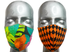 summer "lights" mask - HIBISCUS/JESTER - SIZE M