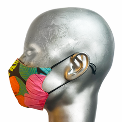 summer "lights" mask - HIBISCUS/JESTER - SIZE M