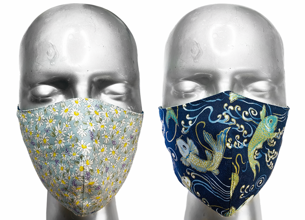 Copy of summer "lights" mask - JAPANESE KOI/JAPANESE DAISY - SIZE M