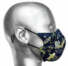 Copy of summer "lights" mask - JAPANESE KOI/JAPANESE DAISY - SIZE M