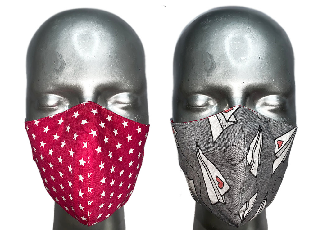 summer "lights" mask - LOVE LETTER/SUNSET STARS - SIZE S