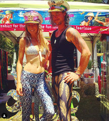 LEGGING - GOLD FEATHERS