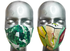 summer "lights" mask - PALMS/COCKTAILS - SIZE S