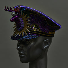 "disco deer" illuminated party hat