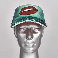 "hot lips" L.E.D light Party cap