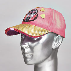 "pink skull" L.E.D light Party cap