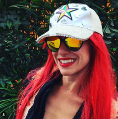 "love stars" L.E.D light Party cap