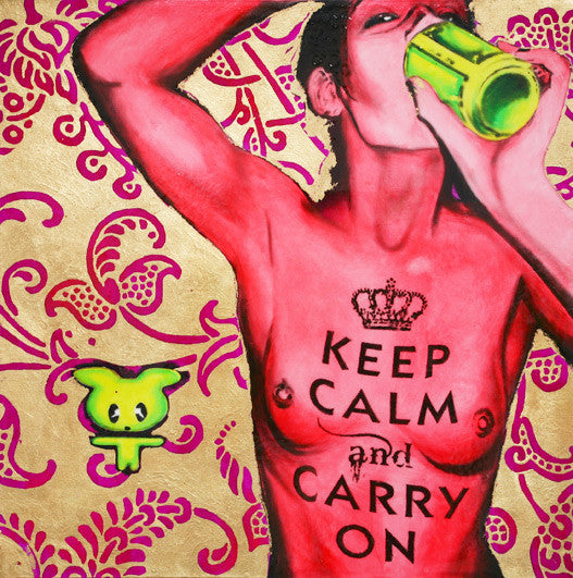 PAINTING - KEEP CALM & CARRY ON